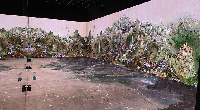 ▲ 제1관 '나의 살던 산수' [이이남스튜디오]