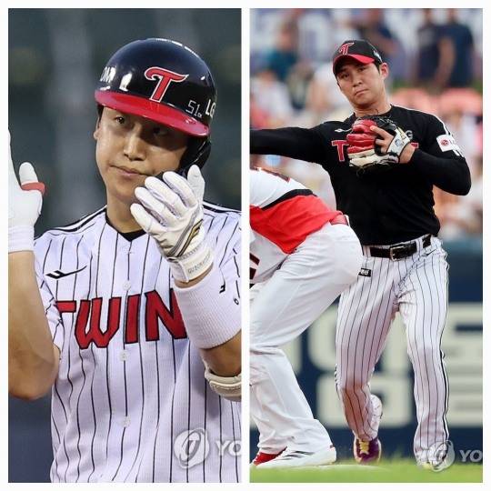 구본혁(왼쪽)과 오지환