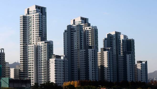 반포대교에서 바라본  아크로리버파크 아파트 일대. [헤럴드경제DB]