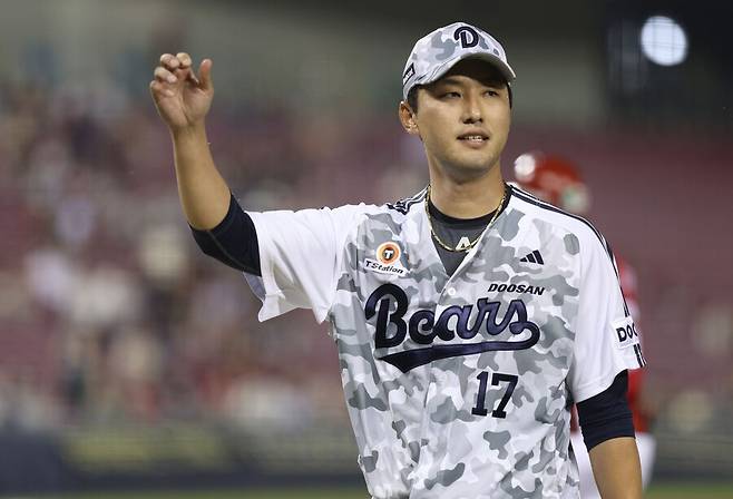 ▲ 15억 원 이상을 받을 수 있을지 계약 귀추가 주목되는 홍건희 ⓒ두산베어스