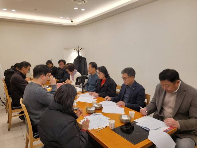 대구장애인체육회가 추진중인 각 기초자치단체 장애인체육회 설립추진위원회의 회의 모습. 대구장애인체육회 제공