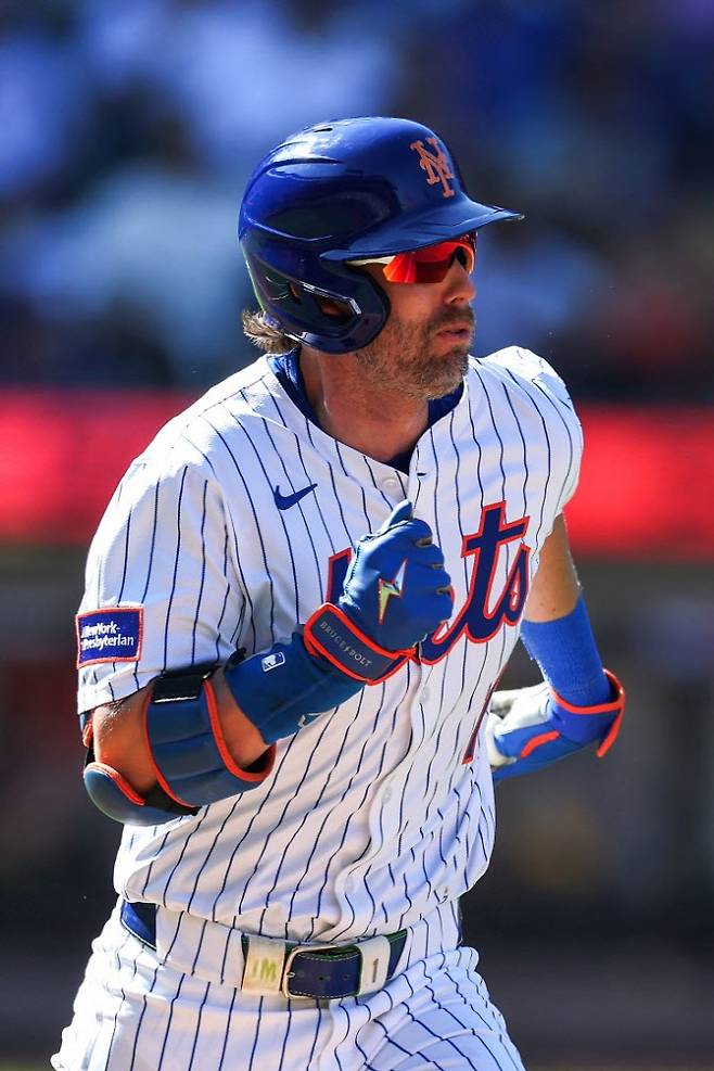 뉴욕 메츠에서 애슬레틱스로 트레이드 된 2022년 내셔널리그 타격왕 제프 맥닐. 사진=AFPBBNews