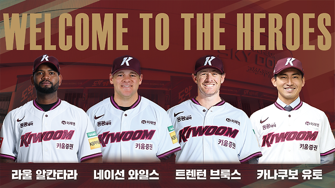 키움이 2026시즌 외국인 선수 구성을 완료했다. 사진 | 키움 히어로즈