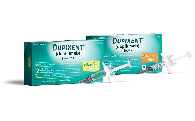 프랑스 사노피와 미국 리제네론 파마슈티컬스가 개발한 천식, 부비동염, 아토피피부염 치료제 듀피젠트(성분명 두필루맙)/사노피