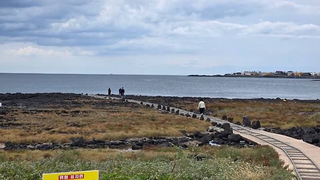 제주 서귀포시 대정읍 일과1일 어촌계에 설치된 소라운반기 (서귀포시 제공)