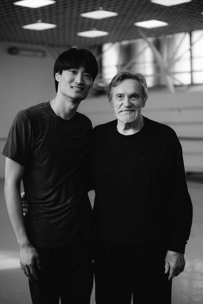 러시아 발레의 전설, 블라디미르 바실리예프(오른쪽)와 김기민. ⓒMarianna Sorokina