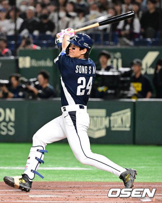 [OSEN=조은정 기자] 야구 대표팀 송성문. 2025.11.15 /cej@osen.co.kr