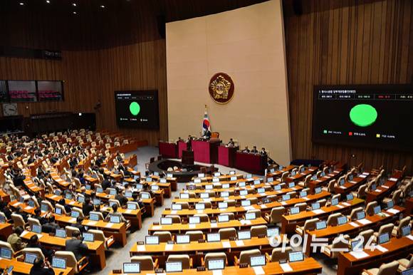 서울 여의도 국회에서 열린 본회의.[사진=곽영래 기자]