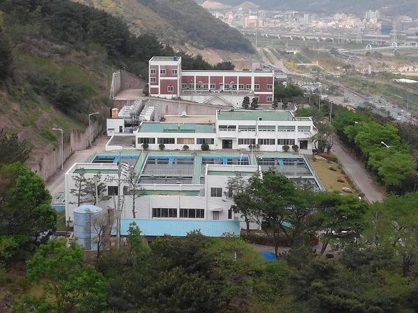 범어정수장 전경. 양산시 제공