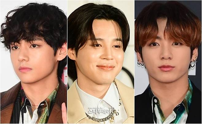 방탄소년단 뷔, 지민, 정국. 사진ㅣ스타투데이DB