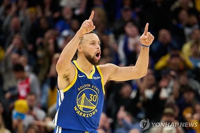 全米バスケットボール協会（NBA）のゴールデンステート・ウォリアーズに所属するステフィン・カリー。ロイター聯合ニュース