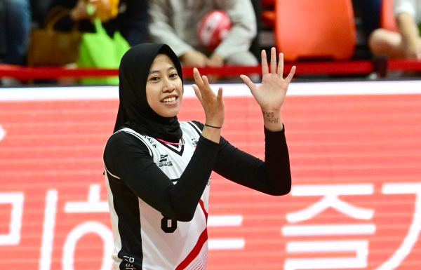 지난 두 시즌 정관장에서 활약했던 메가. KOVO 제공