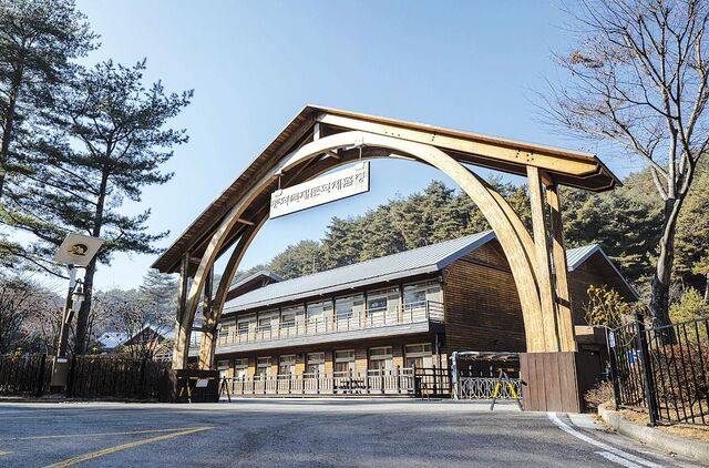 춘양목의 역사와 문화를 직접 체험할 수 있는 '봉화 목재문화체험장'.