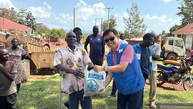아프리카 식량나눔 사역 현장 모습. 굿워커스 제공