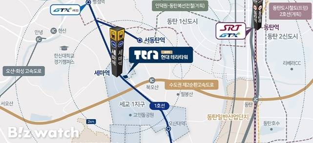 '현대 테라타워 세마역' 위치도/자료=현대엔지니어링 제공