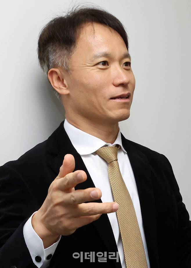 김성엽 OCI파워 대표가 지난 23일 이데일리와 인터뷰를 진행하고 있다.(사진=이데일리 방인권 기자)