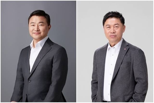 노태문 삼성전자 사장(왼쪽)과 류재철 LG전자 사장이 내년 초 개막하는 'CES 2026'을 통해 글로벌 무대 데뷔전을 갖는다. /삼성·LG전자