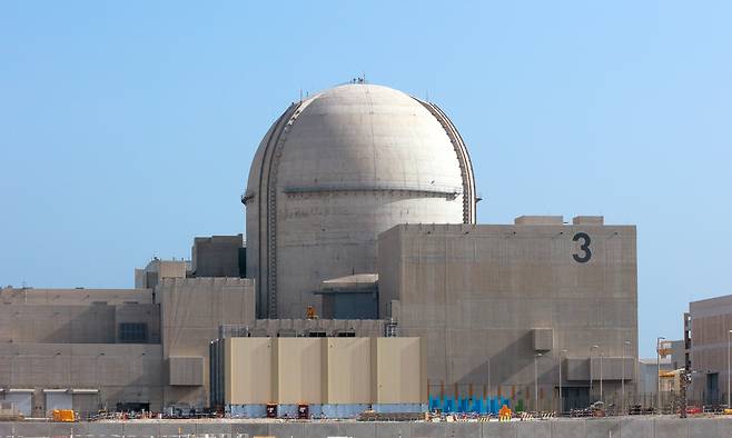 UAE 바라카 원전 3호기 전경/한국전력 제공