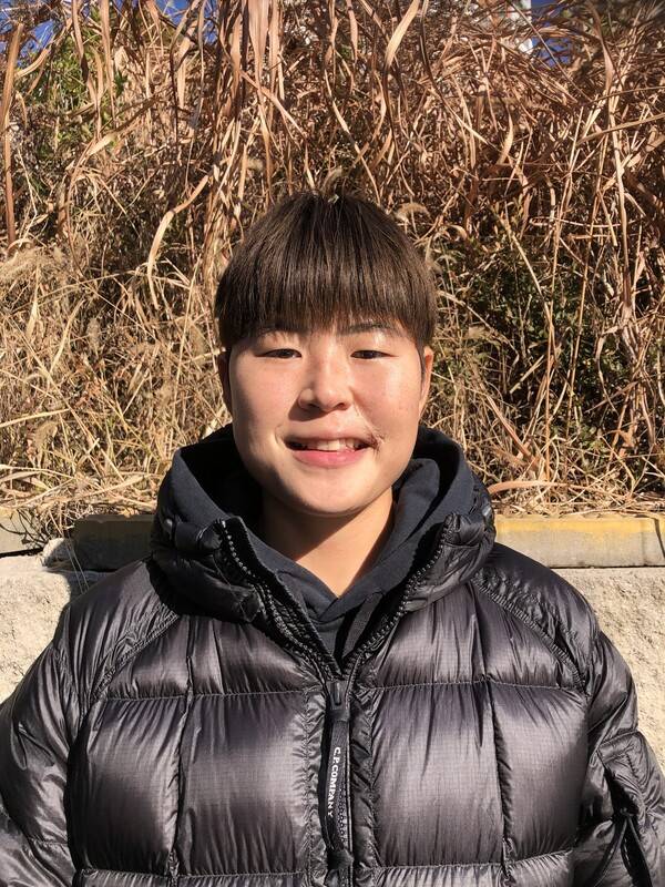 서울시청 김민지가 지난 18일 인터뷰 뒤 밝게 웃고 있다.