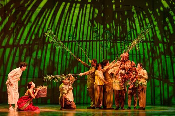 지난 2일 한국 첫 무대에 오른 '라이프 오브 파이' 공연 모습. 사진 에스엔코