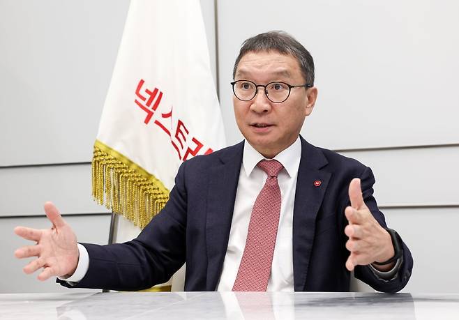 김학수 넥스트레이드 대표가 23일 서울 여의도 금융투자협회에서 한국경제신문과 인터뷰를 가지고 있다. 사진=문경덕 기자