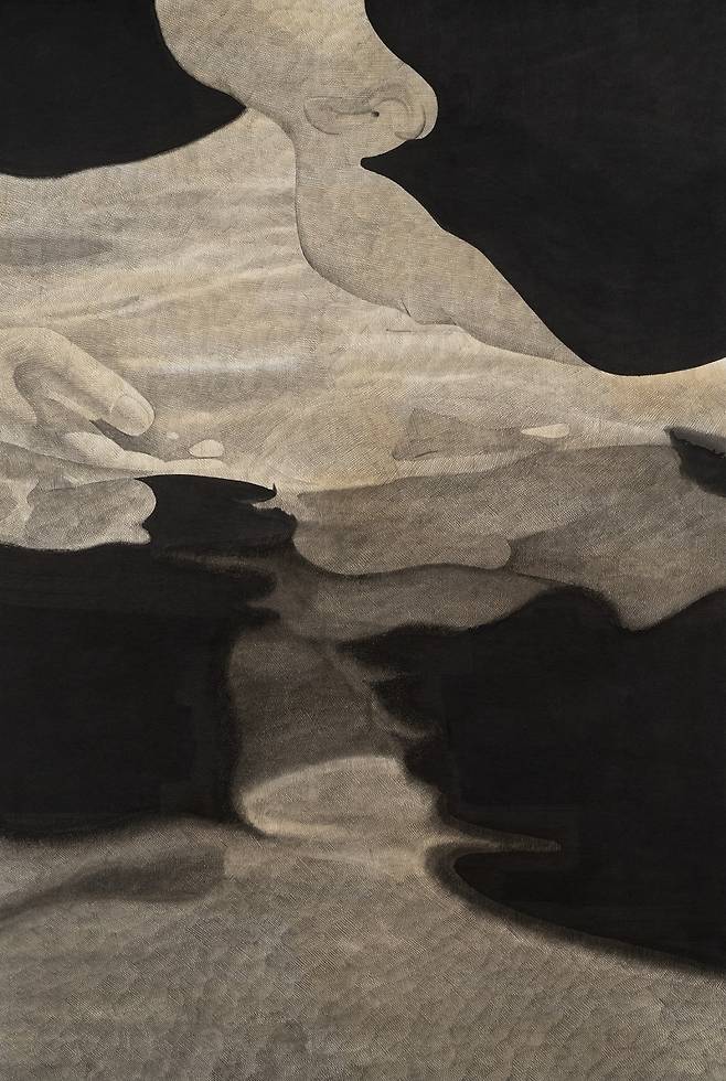 나는 저기 그것, 2025, Ink on Korean paper, 1939 x 1303 cm. /스페이스K 서울