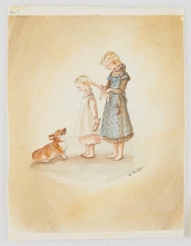 타샤 튜더의 ‘Braiding Hair’ <롯데뮤지엄>