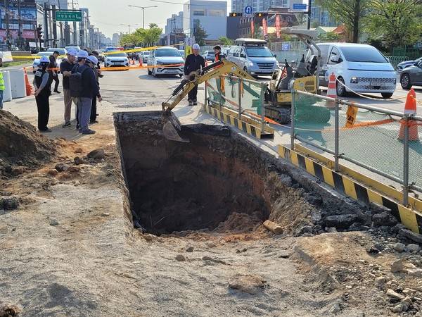 매몰 사고가 발생한 현장. [사진=경기북부경찰청]