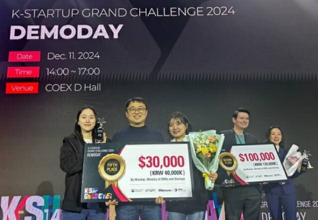 머플(왼쪽 사진)은 작년 12월 열린 'K스사트업 그랜드 챌린지'에서 수상자로 선정됐다.