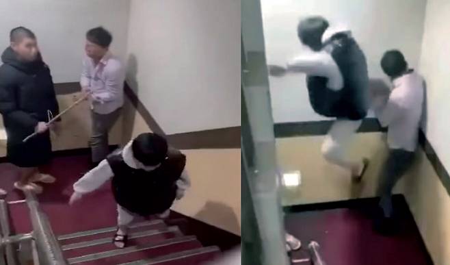 2023년 1월17일 조건만남을 미끼로 40대 남성을 모텔로 유인해 폭행하는 10대 청소년들 ⓒ온라인 커뮤니티