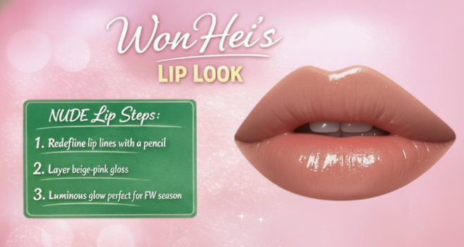 아일릿 원희 ‘누디립 메이크업’