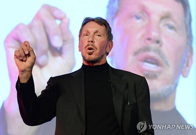 래리 엘리슨 오라클 회장 [AFP 연합뉴스 자료사진. 재판매 및 DB 금지]