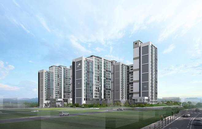 이천장호원 B2블록 통합공공임대주택 투시도.