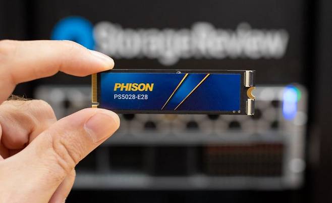 올해 6월 공개된 파이슨의 E28 SSD 컨트롤러. 파이슨