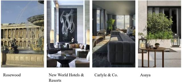 로즈우드 호텔 그룹의 주요 브랜드. [로즈우드 호텔 그룹 홈페이지 캡처]