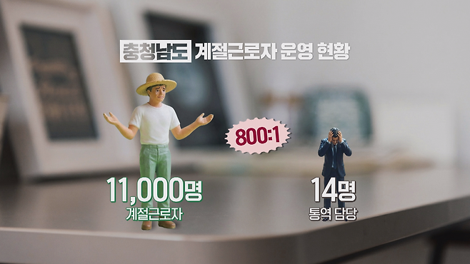 근로 현장의 통역 담당 인력은 입국하는 계절근로지의 규모를 감당하기엔 턱없이 부족한 경우가 대부분이었다.