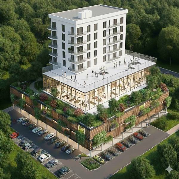 울산시가 2029년 하반기 입주 목표로 울주군 청량읍에 조성할 청년특화주택 조감도. 울산시 제공