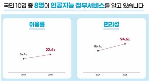 AI 정부 이용 실태 조사 [한국지능정보사회진흥원(NIA) 제공.]