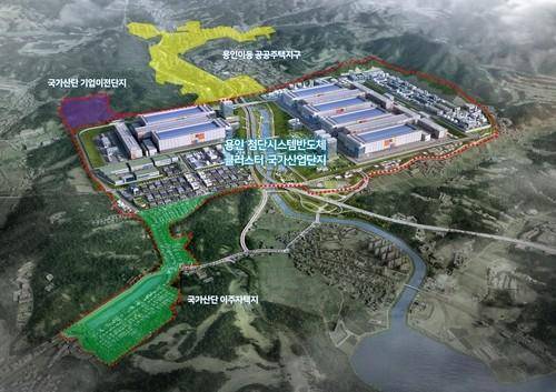 경기 용인시 이동·남사 첨단시스템반도체 국가산업단지 조감도. 용인시 제공