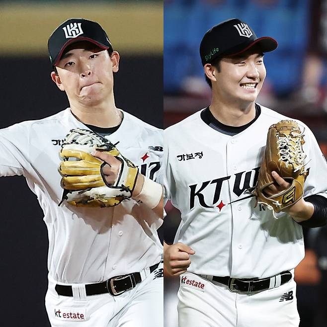 KT 신인 이강민-김건휘. KT 제공
