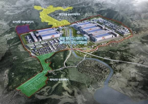 용인 이동·남사 첨단시스템반도체 국가산단 조감도 [사진=용인시]