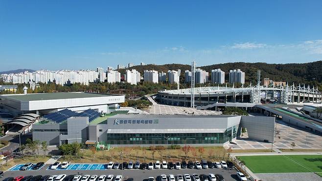 국민체육센터 전경 ⓒ천안시 제공