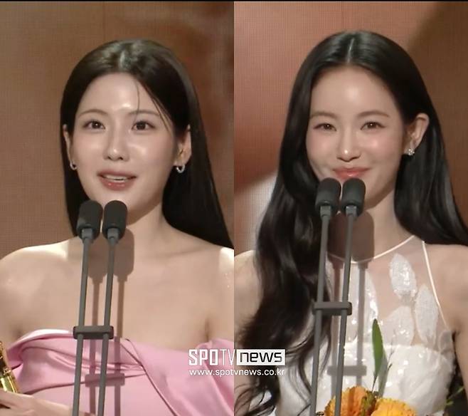 ▲ 조아람 홍수주. 출처|2025 MBC 연기대상 캡처