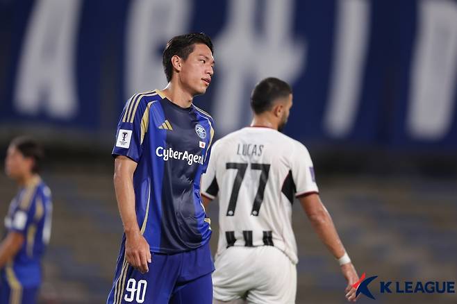 마치다 젤비아 오세훈. /사진=한국프로축구연맹 제공