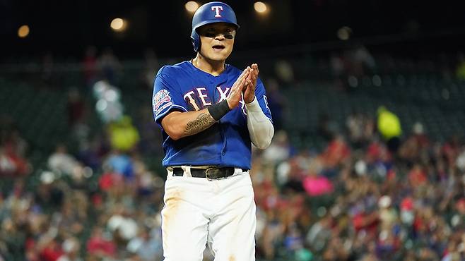 (텍사스 시절의 추신수)