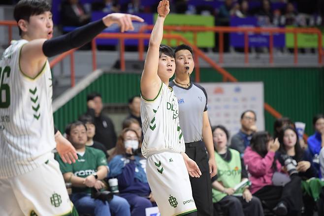 핫 핸드 이용우. 농구영신의 주인공이었다. 사진제공=KBL