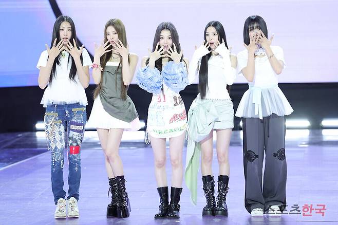 그룹 미야오(MEOVV). 25.5.12 ⓒ이혜영 기자 lhy@hankooki.com