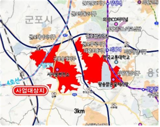 의왕군포안산지구 위치도. 국토부 제공