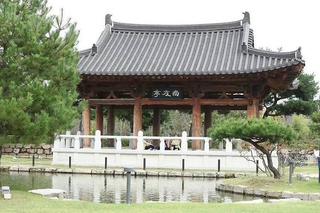 Citizens visit the ″Korea-China friendship forest″ park in Gyeongju on Oct. 17. [XINHUA/YAO QILIN]
