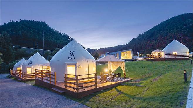 디오디(DOD)가 운영하는 ‘DOD 캠프 파크 교토’. (DOD 제공)